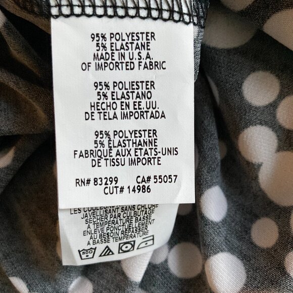 The Look Black & White Polka Dot Dress Extra Large EX - Picture 5 of 6